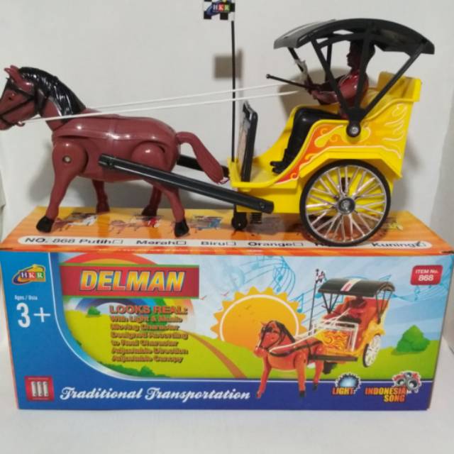 Mainan Kuda Delman Free Baterai