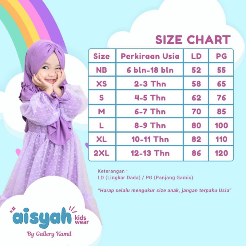 Afsheenstore - Gamis Aisyah gamis anak gamis anak lucu
