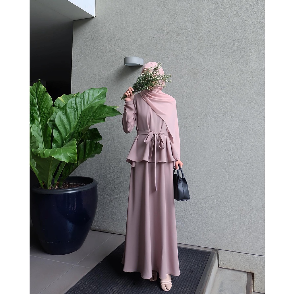 BISA COD | Bahan Sakila Premium | Nayla Set | Atasan + Rok | Muslim Remaja Busui Frendly | Ied Serie