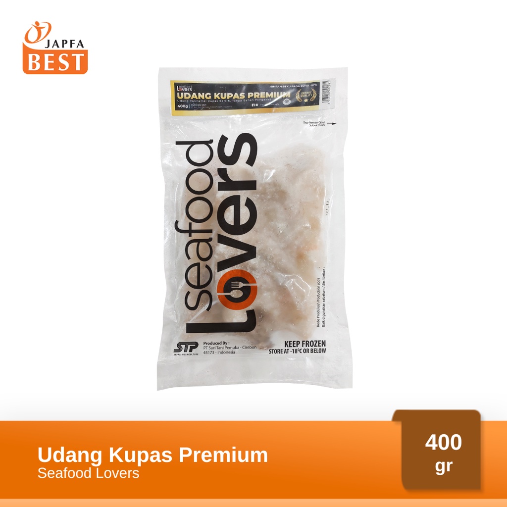 Udang Kupas Vannamei Premium Seafood Lovers 400 gr