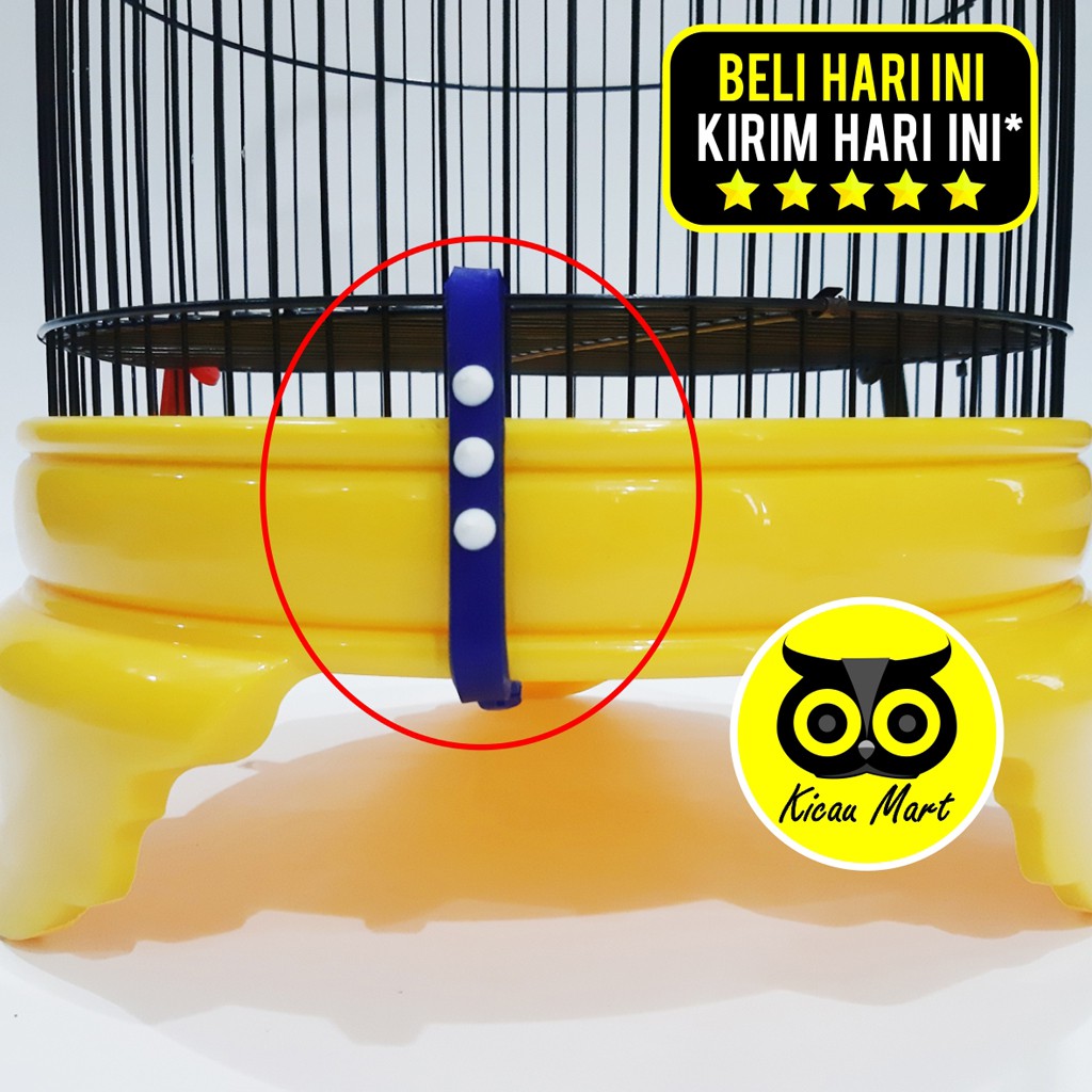 KLEM KARET JEPITAN TEBOK PLAT JEPIT PENJEPIT SANGKAR KANDANG BURUNG MURAI LOVEBIRD MOTIF DURI KLMDR