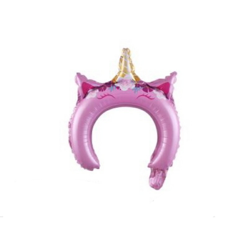 Balon bando foil tanduk unicorn Topi unicorn birthday theme decoration topi ulang tahun anak dekoras