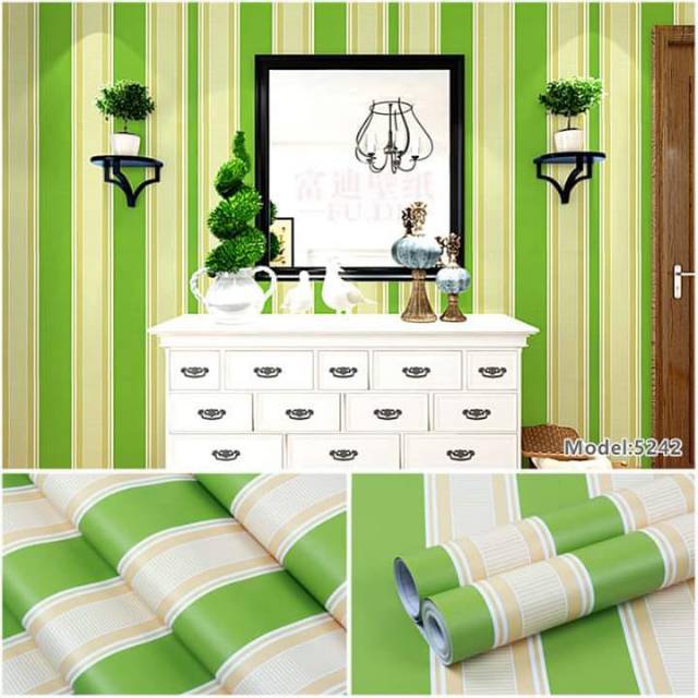  Wallpaper  dinding  salur hijau Shopee Indonesia