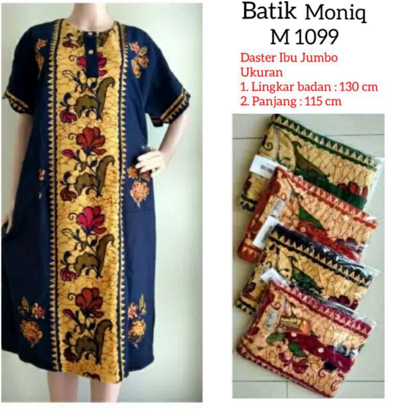 daster moniq jumbo batik solo berkualitas