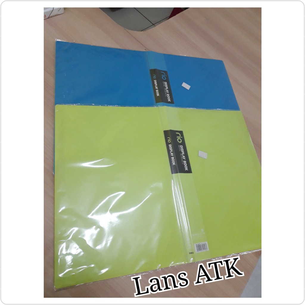 Display Book Deli B01102 / Map Clear Holder-Rio FC 20P 5C isi 20 Lembar