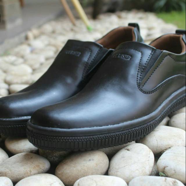 ALSH X ALBINO  Sepatu Slip On SLop Sepatu Formal Kerja Kantor Sepatu Kulit Asli