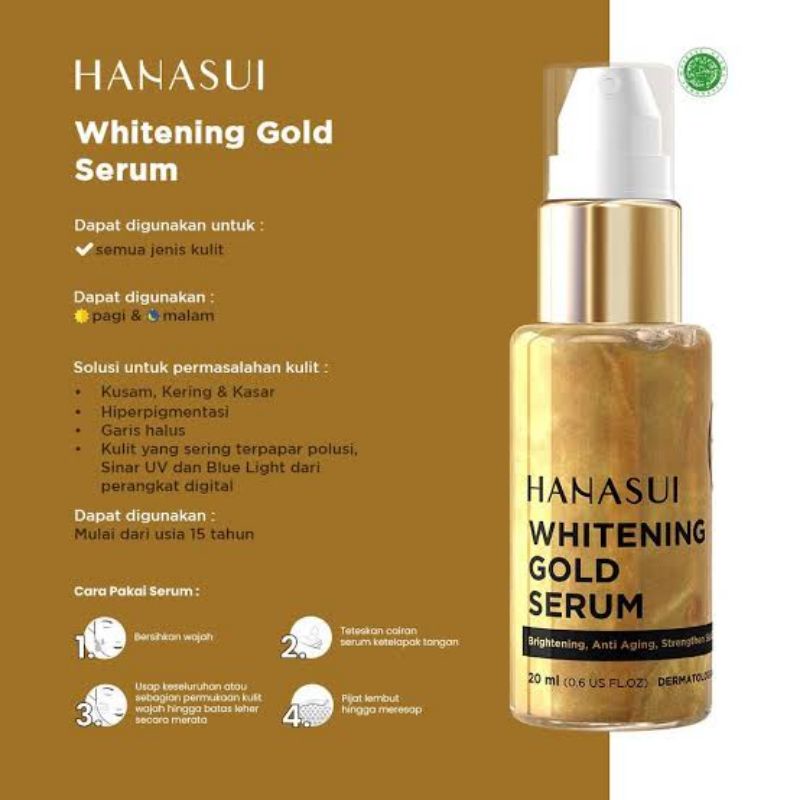 Hanasui Serum Gold / serum wajah / serum Hanasui new