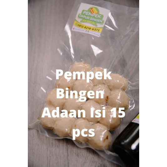 

Terlaris Pempek ikan Palembang Adaan isi 15 pc