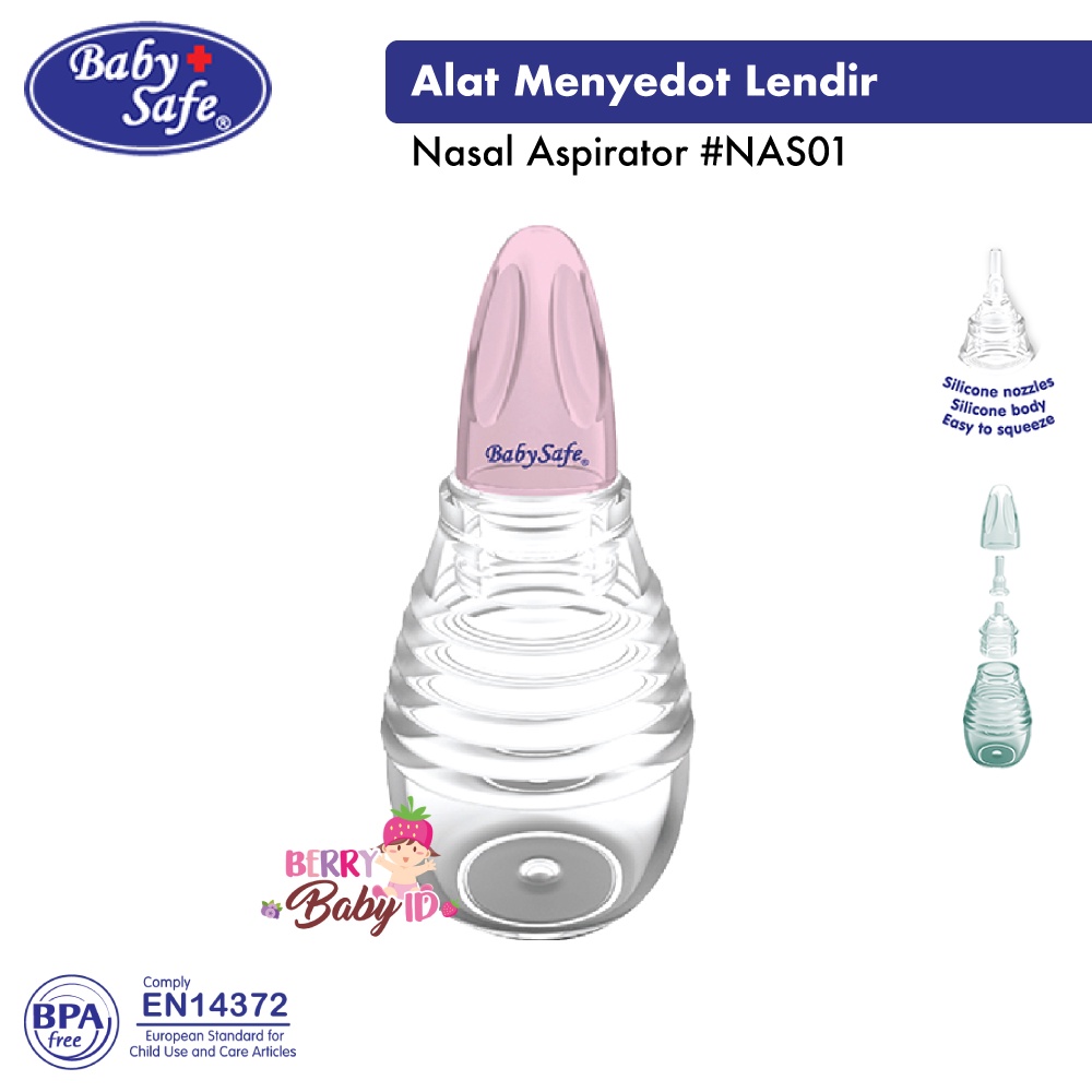 Baby Safe Baby Nasal Aspirator NAS01 Penyedot Ingus Bayi Anak BBS100 Berry Mart