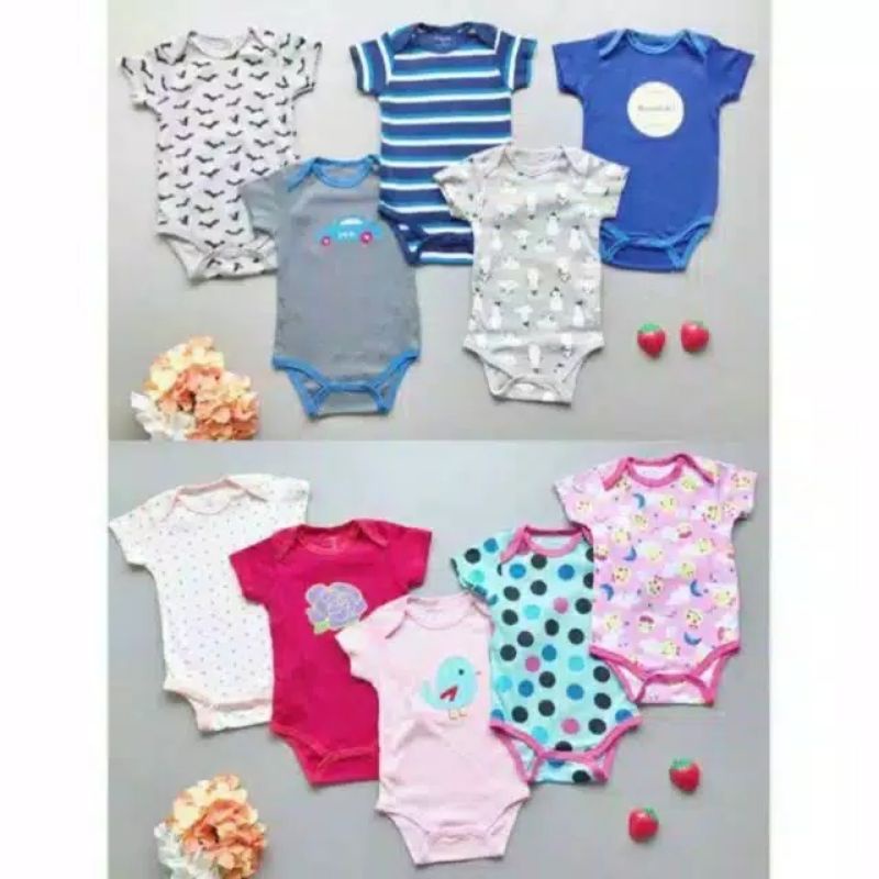 Jumper Bayi / Jumper Bayi Lovelle Cart's Lengan Pendek / Jumpsuit Bodysuit Baju Kodok