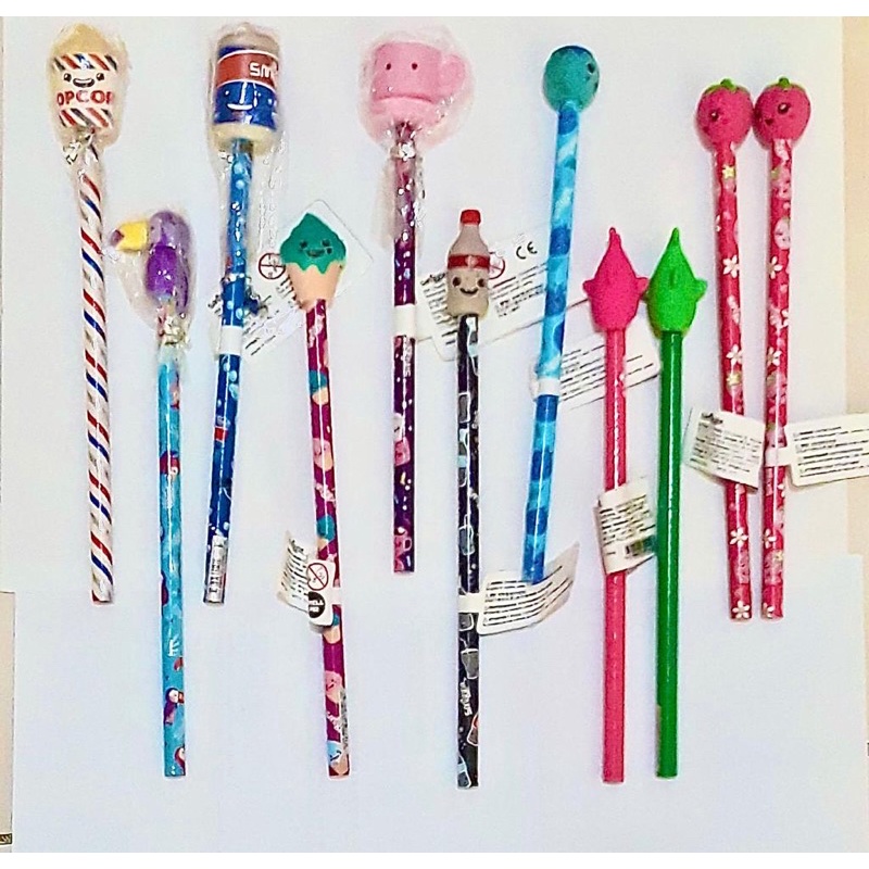 

Smiggle Original Pencils with Cute Erasers