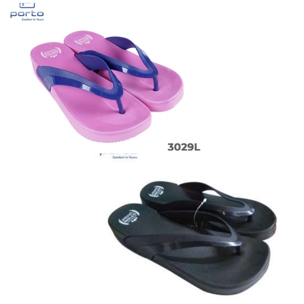 Porto - Sandal Wanita Sandal Jepit Casual Santai Sandal Rumah Karet Terbaru 3029L