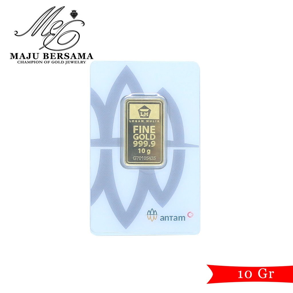 Logam Mulia Antam Press Baru 10 Gram Tahun 2021
