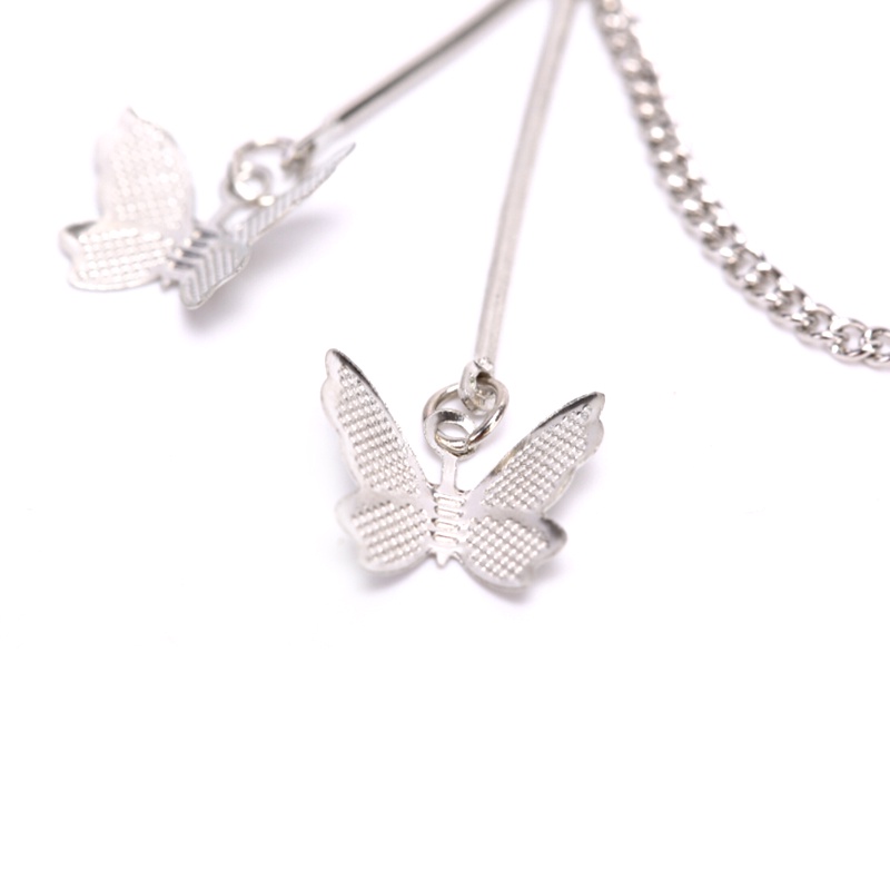 1pc Anting Gantung Model Kupu-Kupu Gaya Harajuku Punk Untuk Wanita