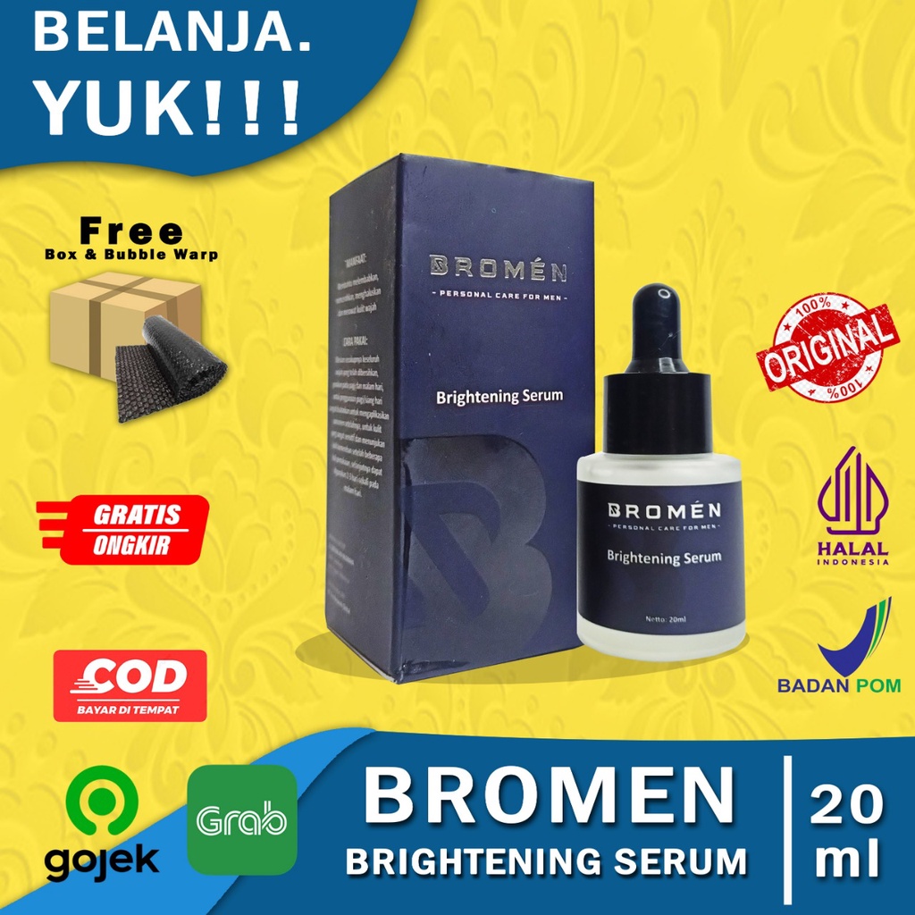 BROMEN SABUN &amp; SERUM WAJAH PENGHILANG JERAWAT SKINCARE PRIA (Garansi Uang Kembali Jika Produk Palsu)