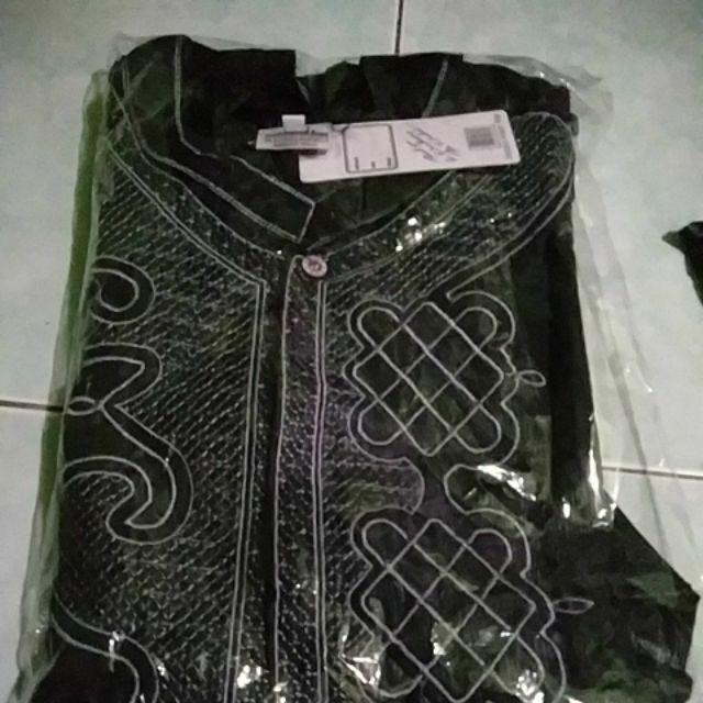 Kemeja Baju  Koko  Pria Black  Panther  Hitam Wakanda Shopee  