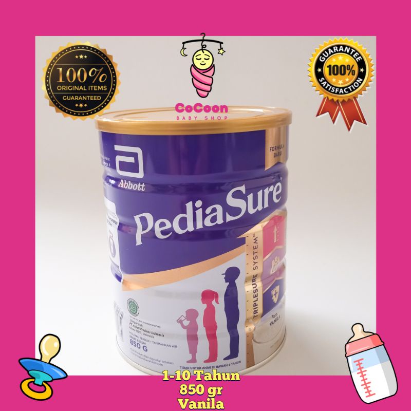 Susu Formula Anak Pediasure Triplesure 1-10 Tahun Vanila 850 gr 850g