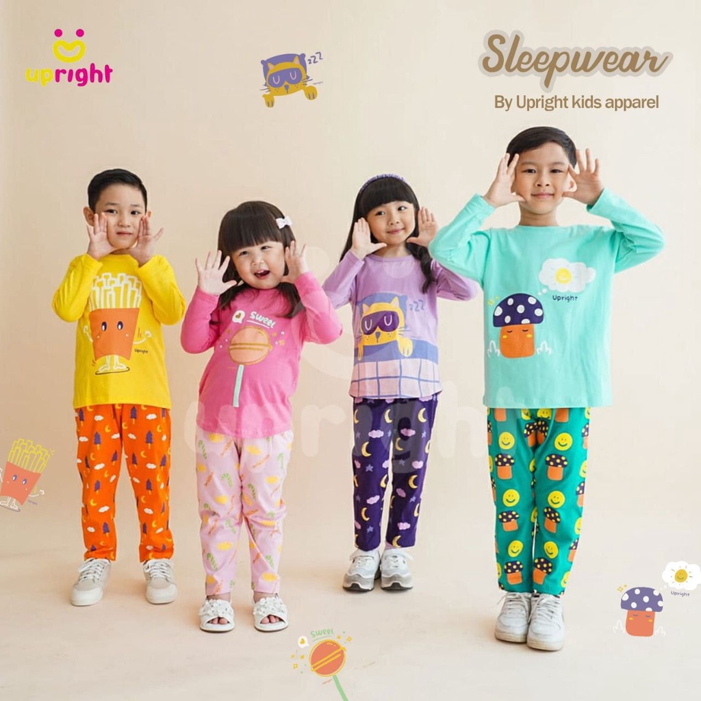 PIYAMA ANAK UNISEX PANJANG PREMIUM USIA 2-10 TAHUN