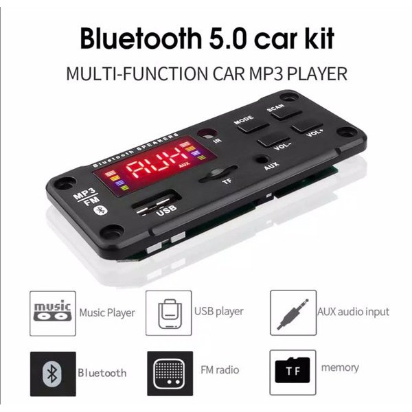 KIT MODUL MP3 PLAYER BLUETOOTH 5.0 TERBARU