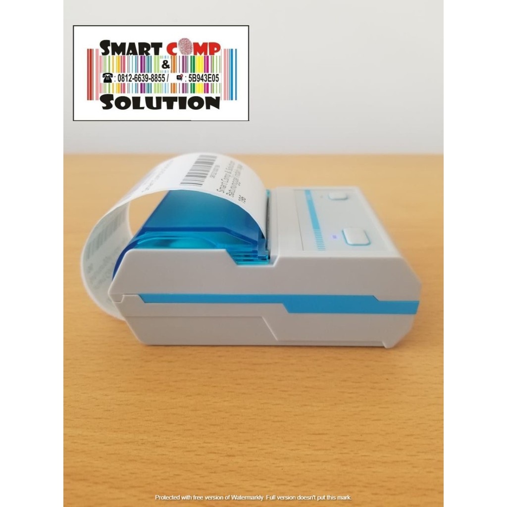 PRINTER STIKER LABEL THERMAL PORTABLE 58MM MP-58LP (USB+BLUETOOTH) PUTIH / WHITE