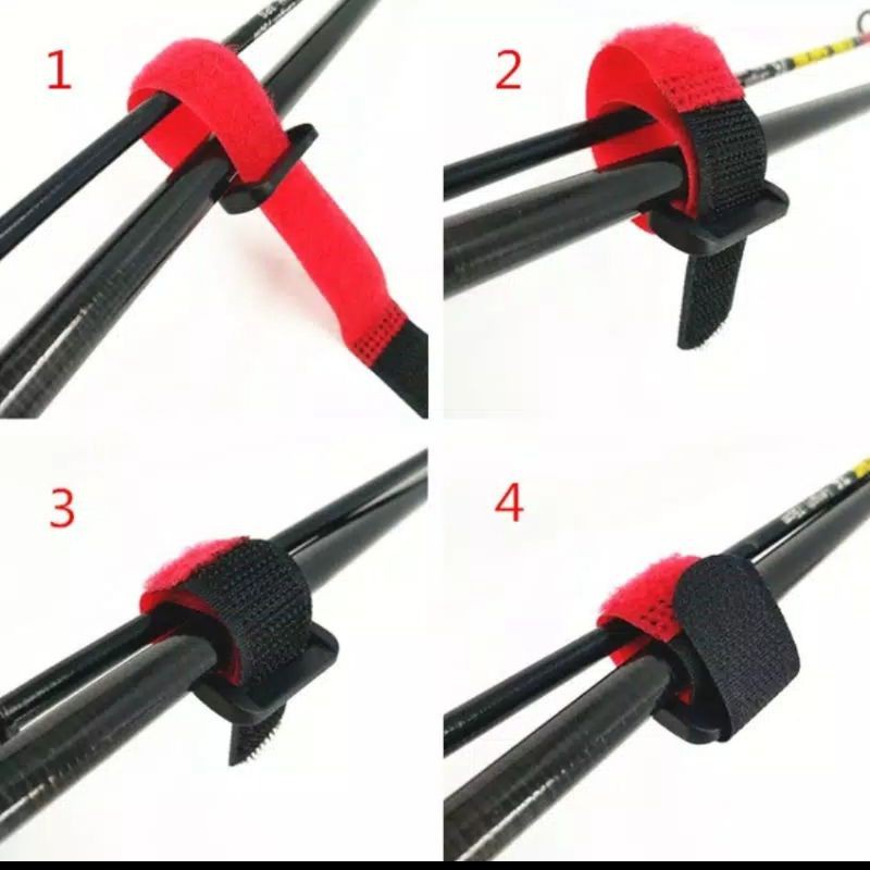 Fishing Gear 10 Pcs Pancing TALI STRAP / ROD STRAP PENGIKAT JORAN Joran Pancing  Aksesoris Alat Tangkap