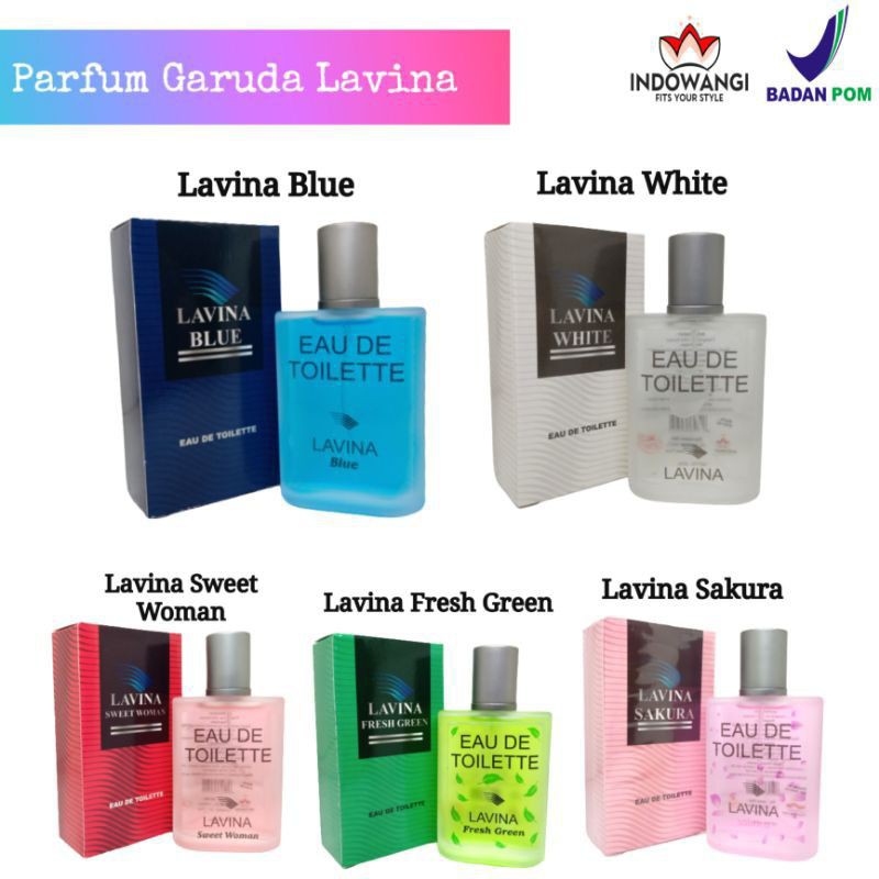 PARFUM GARUDA LAVINA ORIGINAL GARUDA INDONESIA 5 VARIAN 60ml Parfum Wanita Pria tahan lama Parfum Pramugara Parfum Pramugari