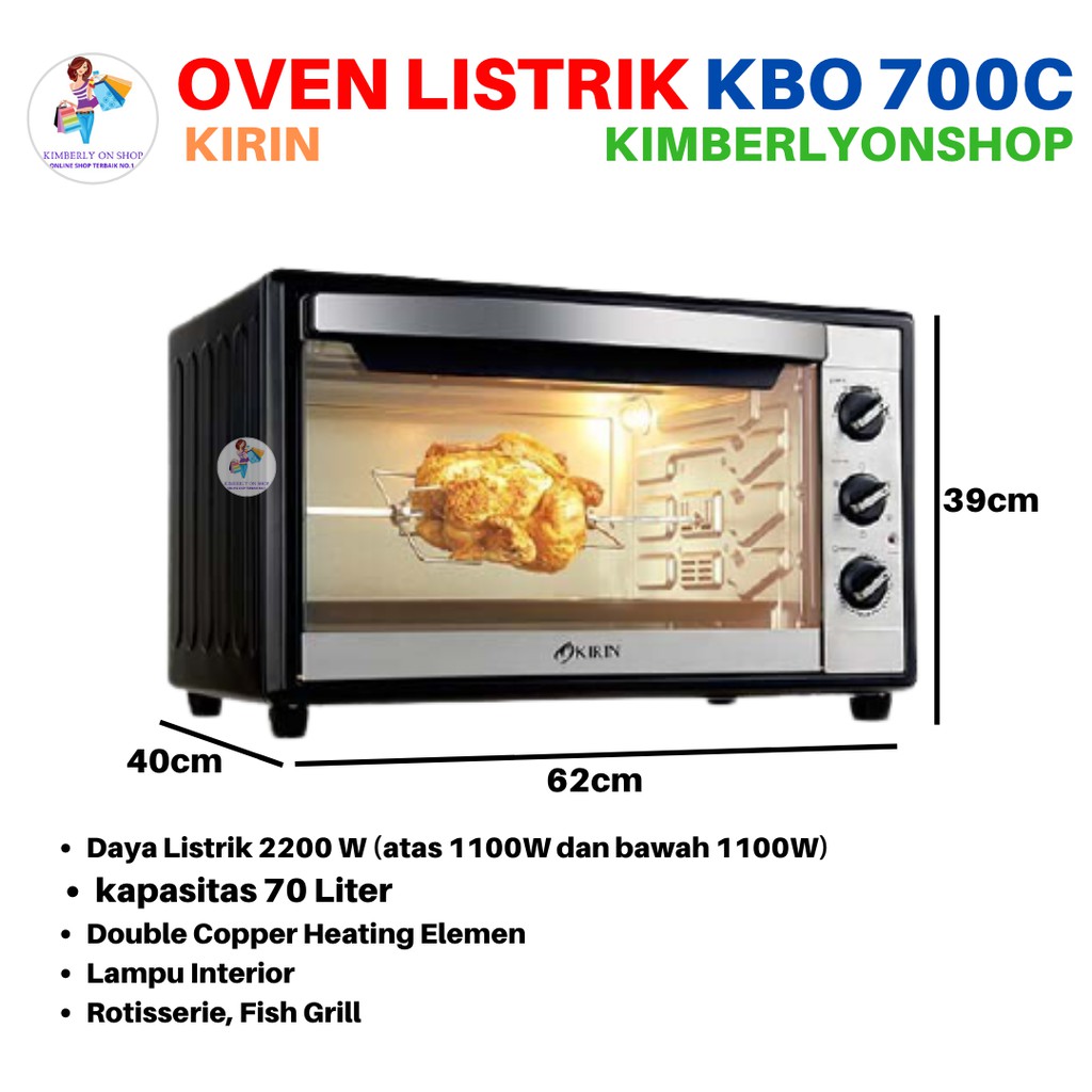 Kimberlyonshop Oven Listrik BEAUTY KBO 700C Kirin