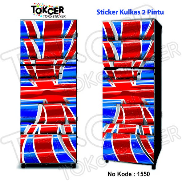 Stiker Kulkas 1 Pintu dan 2 Pintu UNION JACK