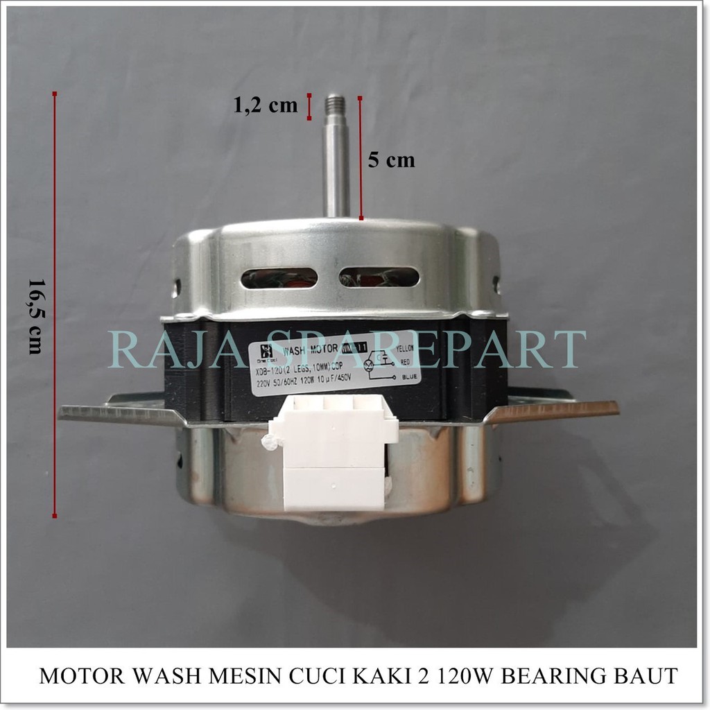 Dinamo Pencuci Mesin Cuci 2 Tabung BEARING BAUT 120watt (Merk ONECOOL)