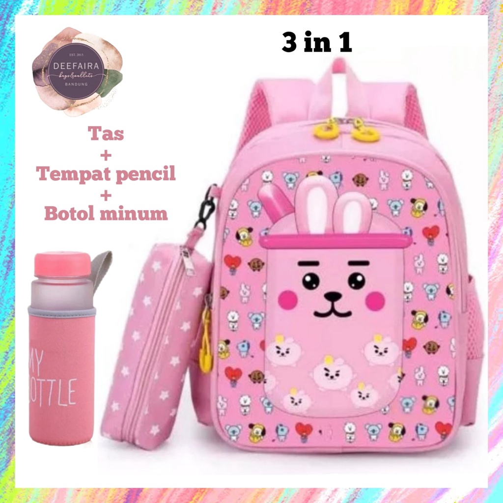 Tas Ransel Sekolah Untuk Anak Perempuan Bboba 3 In 1 Tas Ransel Anak Paud Tk Sd