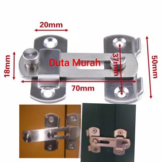Grendel Slot Pintu S (Kecil) 1 pcs / Kunci geser pintu / lemari geser