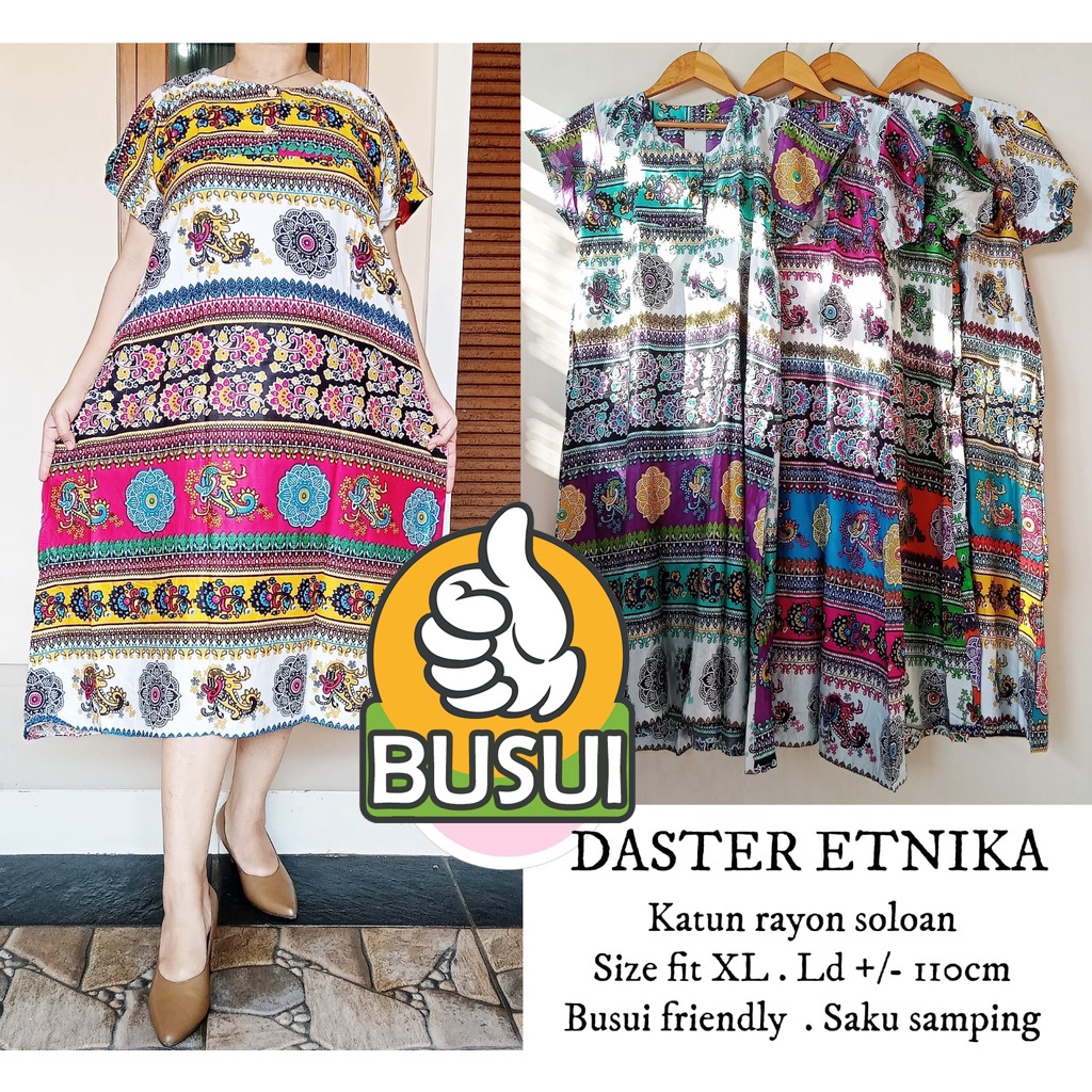 MURAH DASTER IBU MENYUSUI - Setelan Busui Kancing Depan Motif Menarik Katun Lengan Panjang &amp; Pendek