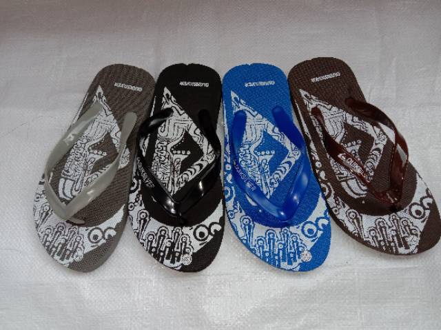 Sendal jepit spon motif batik