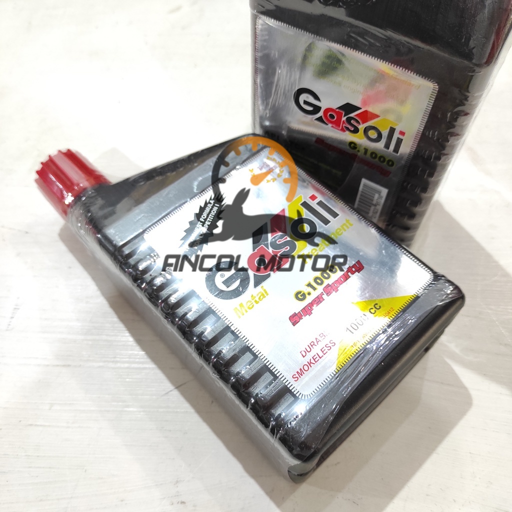 RB Oli Samping Gasoli 2T 1 Liter Super Sporty G1000 Racing Oil Low Smoke Motor 2 Tak Rx King Ninja