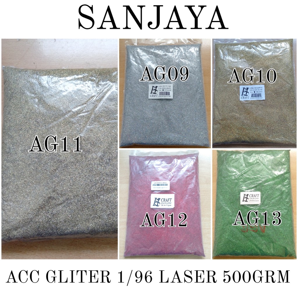 GLITER / SERBUK GLITER / BUBUK GLITER / GLITER POWDER / ACC GLITER 1/96 500G L (LASER)