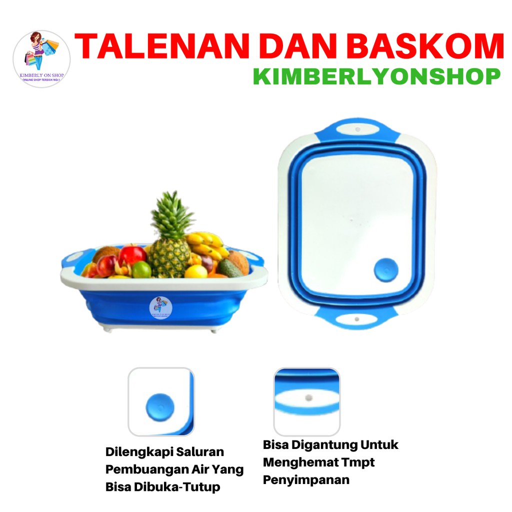 Kimberlyonshop Telenan Lipat Baskom Sayur Multifungsi