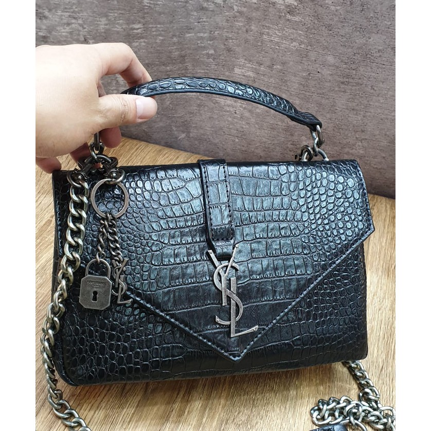 Tas Wanita YSL Kroco Only Black