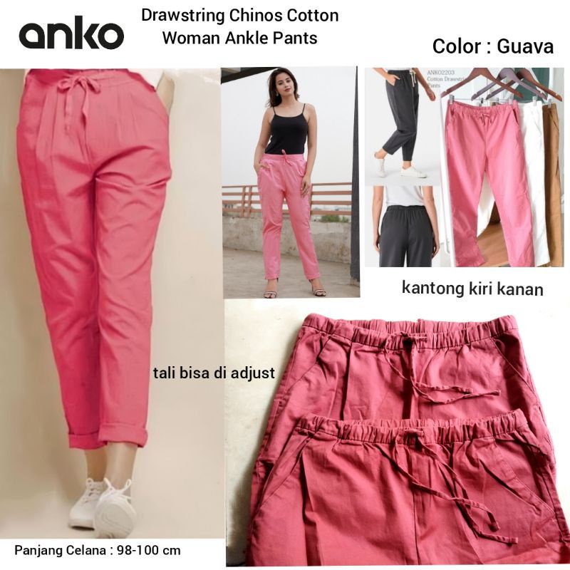 Celana Panjang Wanita Cutton 4nk-0||Twill Cullote Women Pants||Celana Panjang 4nk-0 Terbaru