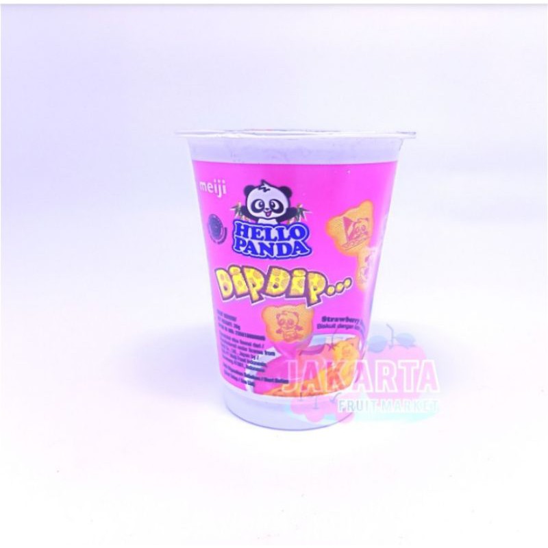 

(CAMILAN INSTAN) MEIJI HELLO PANDA DIPDIP STRAWBERRY 20G