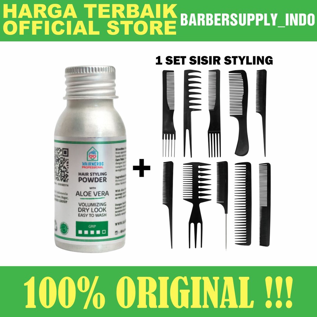 Hairnerds Professional Hair Styling Powder / Sisir Texture Styling