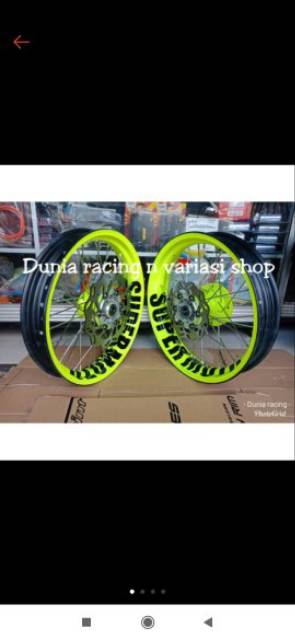 Paketan Velg KLX 150 - DTracker 150 Custome tulisan supermoto Velg Supermoto warna bebas request