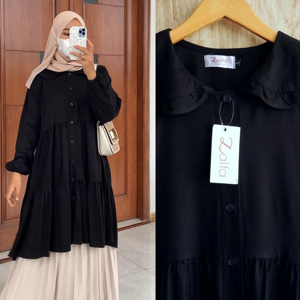 PR.02Jl22ᴸ | DANILLA tunik by ZALFA OUTFIT / tunik polos / tunik rayon