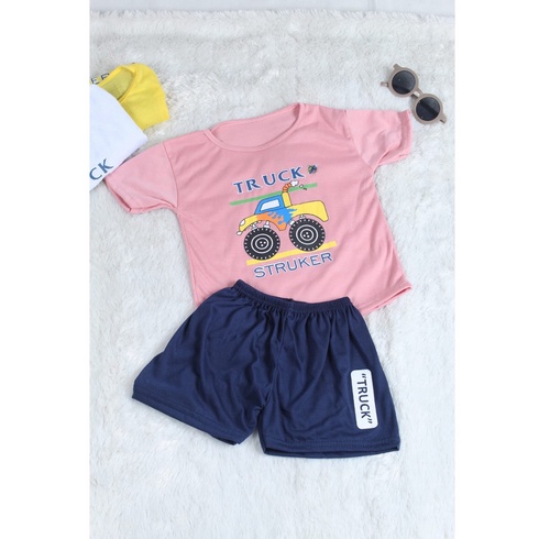 Jeco fashion setetelan baju anak truck