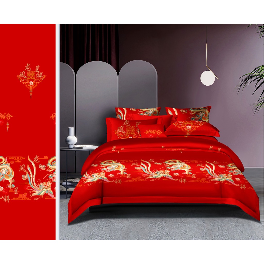 Kain Sprei Katun Jepang Wedding Chinese New Year