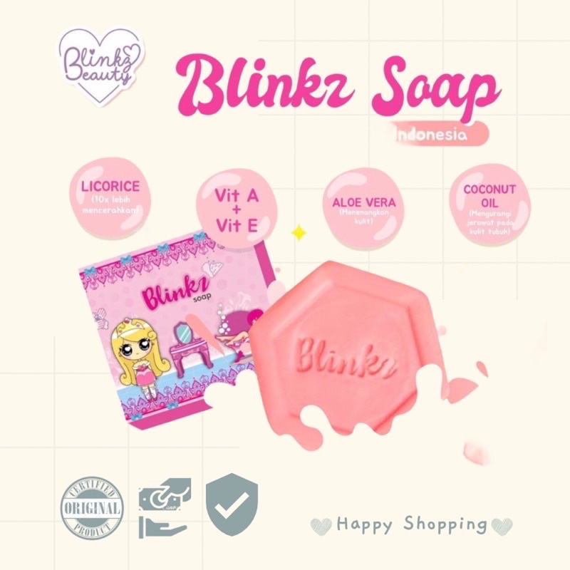 STOK TERBARU FREE GIFT✔️ SABUN BLINKZ || BLINKZ SOAP ORIGINAL BPOM|| WITMOOI COLLA MILK SOAP || SABU
