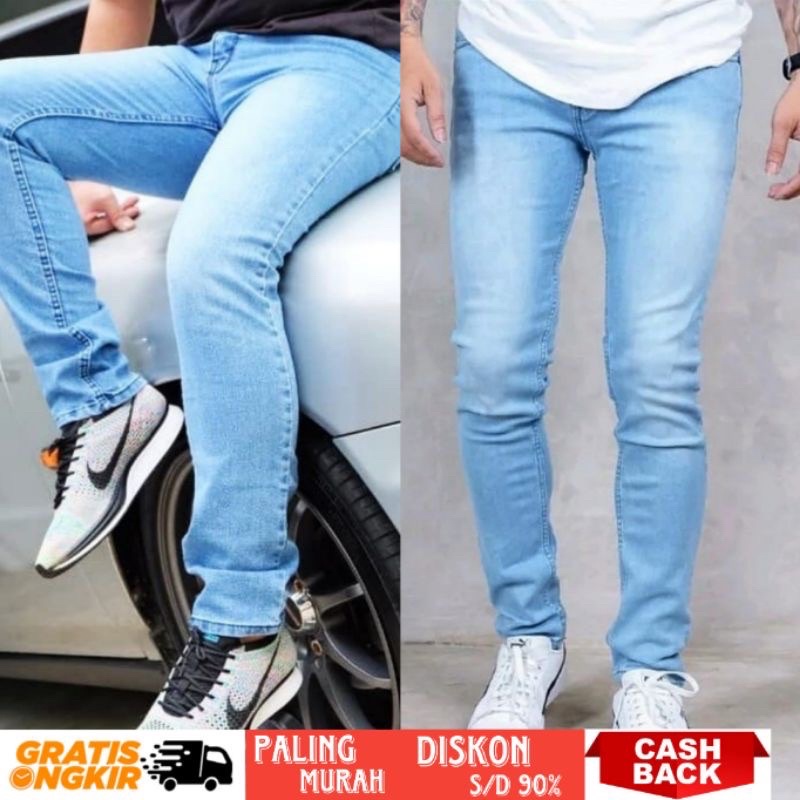 OBRAL CELANA JEANS PENSIL SKINNY  PRIA UK 27-34 KUALITAS TERJAMIN