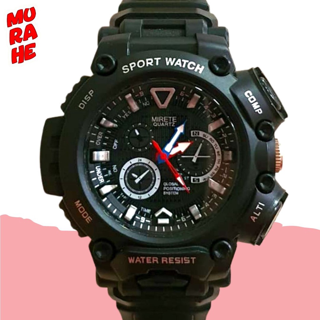 JAM TANGAN MIRETE PRIA ANALOG D232 / MEN SPORT WATCH / WATER RESISTANT MIRETE / JAM TANGAN SPORT PRI