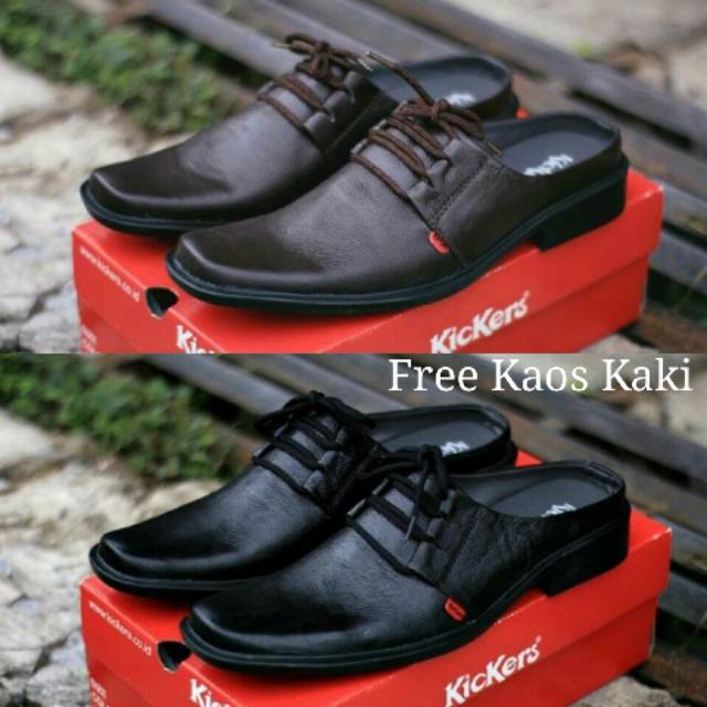 Sepatu Sandal Pria KICKERS TALI KULIT ASLI Sendal Murah Meriah