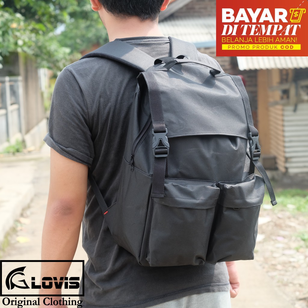 Tas Pria Wanita Sekolah Kuliah Kerja Kantor Laptop Pria Distro Sma Keren