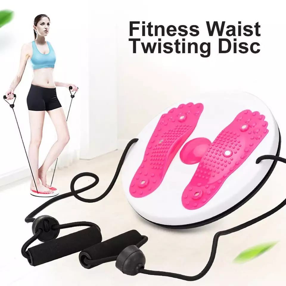 Barnik88 Magnetic Trimmer Gym Plate Waist Twisting Pelangsing Tubuh Perut Dengan Tali Alat Gym Termurah!!